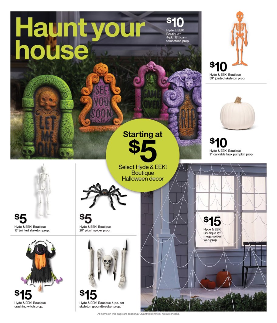 page from Target ad