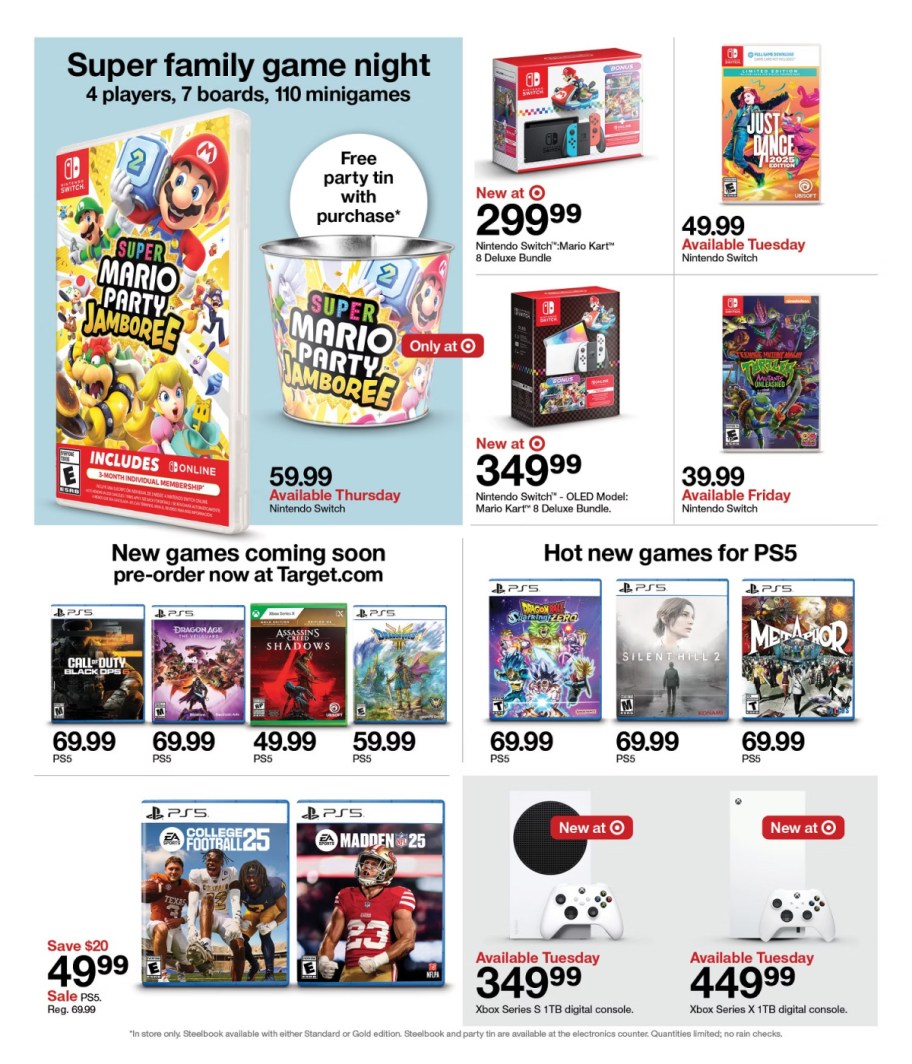 page from Target ad