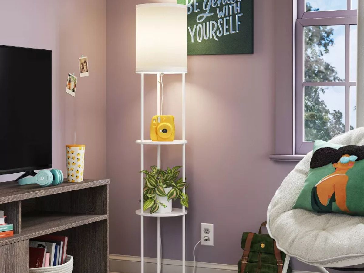 Up to 40% Off Lamps on Target.online | Floor Lamp w/ Shelves Just $24.50 & More!