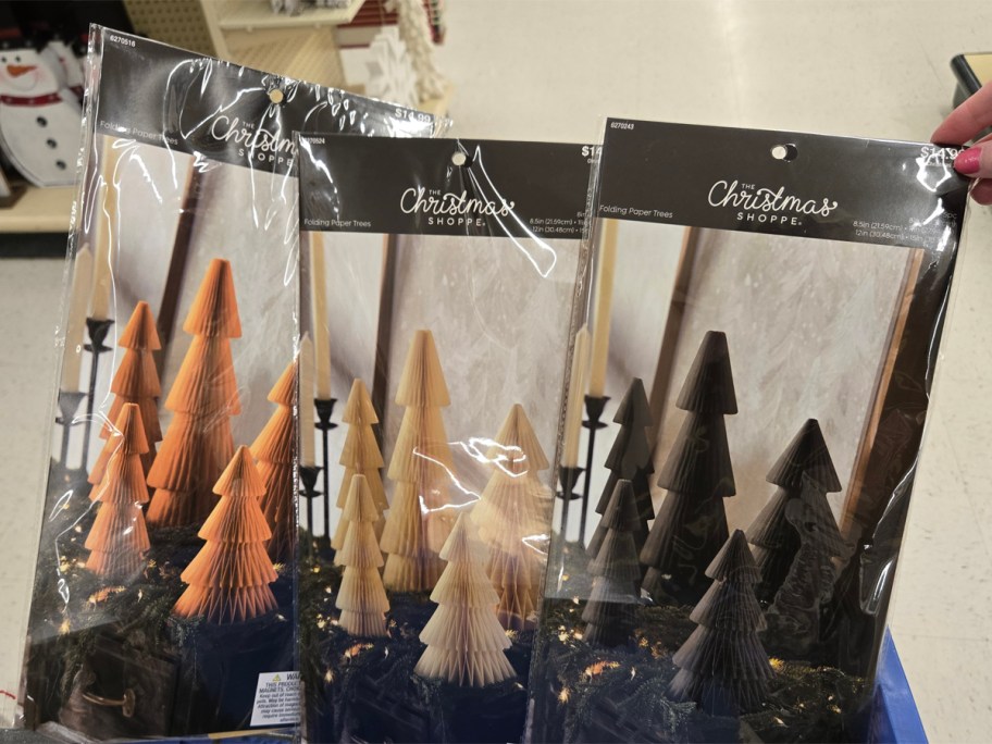 The Christmas Shoppe Folding Paper Trees