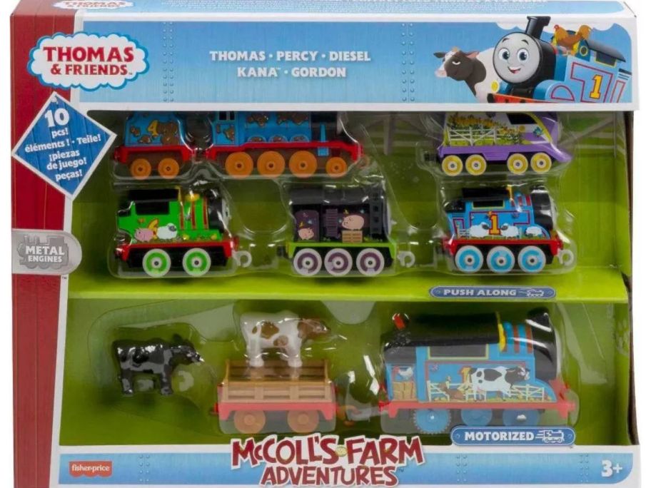 Thomas Friends Farm Engine Motorized Cargo Car 9-Piece Set