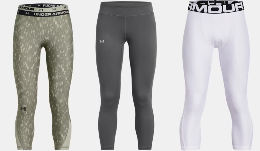 stock images of under armour boys and girls leggings