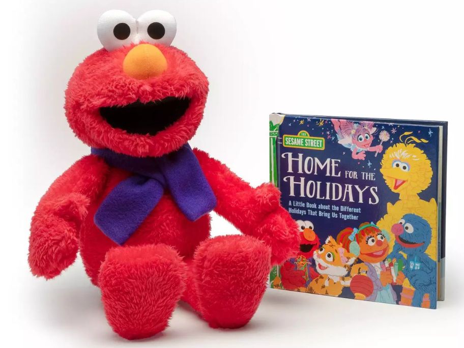 Kohl’s Cares Sesame Street Elmo Plush Toy & Hardcover Book Bundle stock image