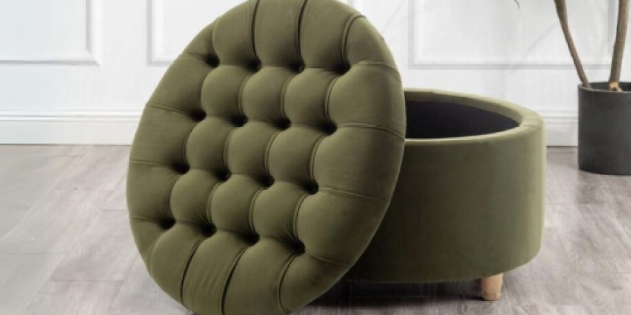 40% Off Target Furniture | Tufted Storage Ottoman Only $119.99 Shipped (Reg. $200)