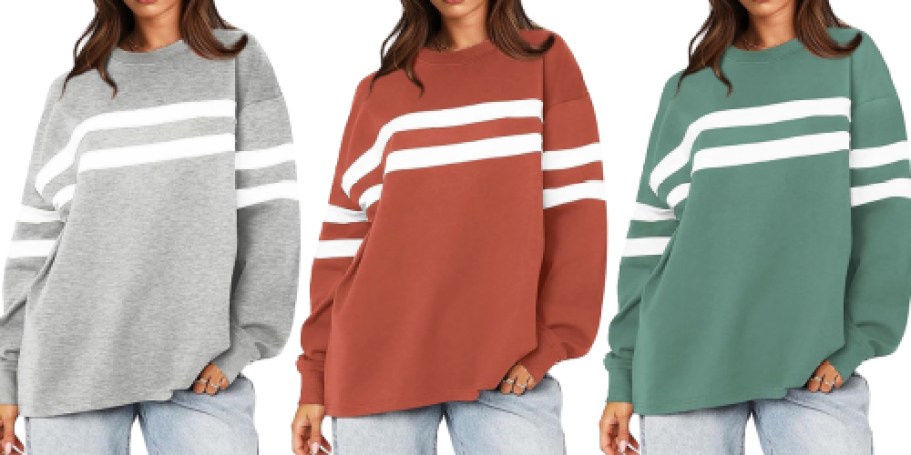 Women’s Oversized Sweatshirt Only $11.99 on Amazon (Regularly $24)