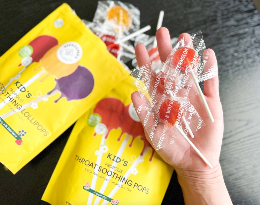 Lollipops on a table