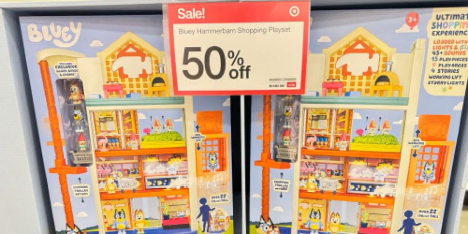 Get 50% Off Bluey Hammerbarn Shopping Playset on Target.online  – Just $26 (Reg. $70!)