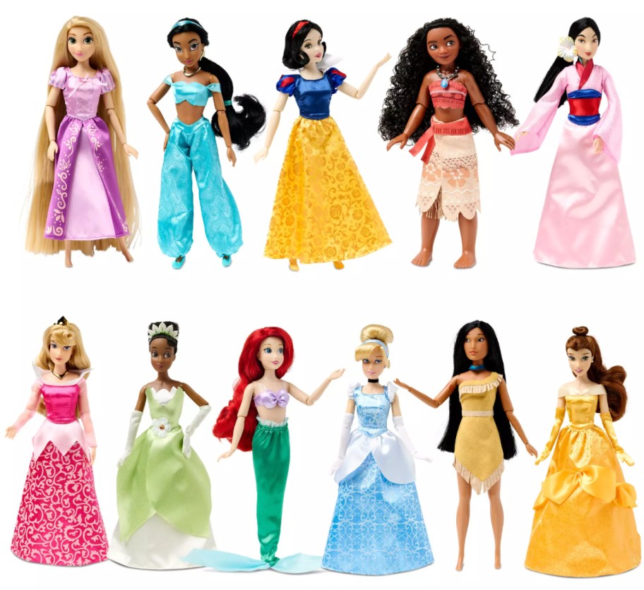 11 disney princess dolls