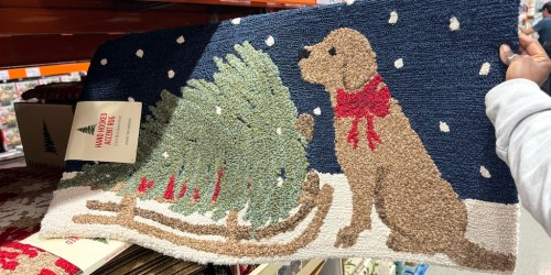 Costco Chrismas Hand-Hooked Accent Dooormats Only $14.99