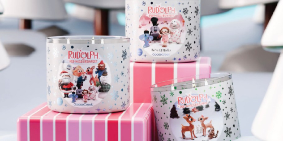 *HOT* Goose Creek 3-Wick Candles from $9.75 (Reg. $25) | Rudolph, ELF, Little Debbie, & More!