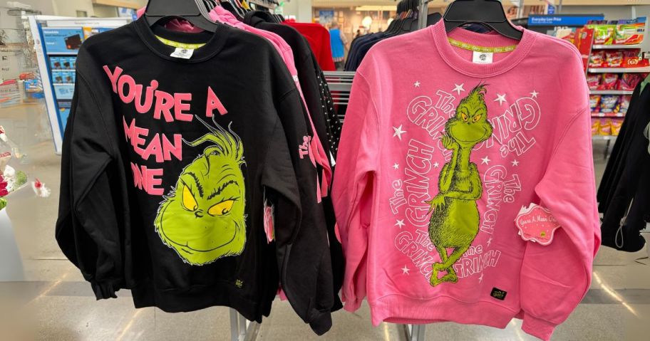 grinch sweatshirts in store