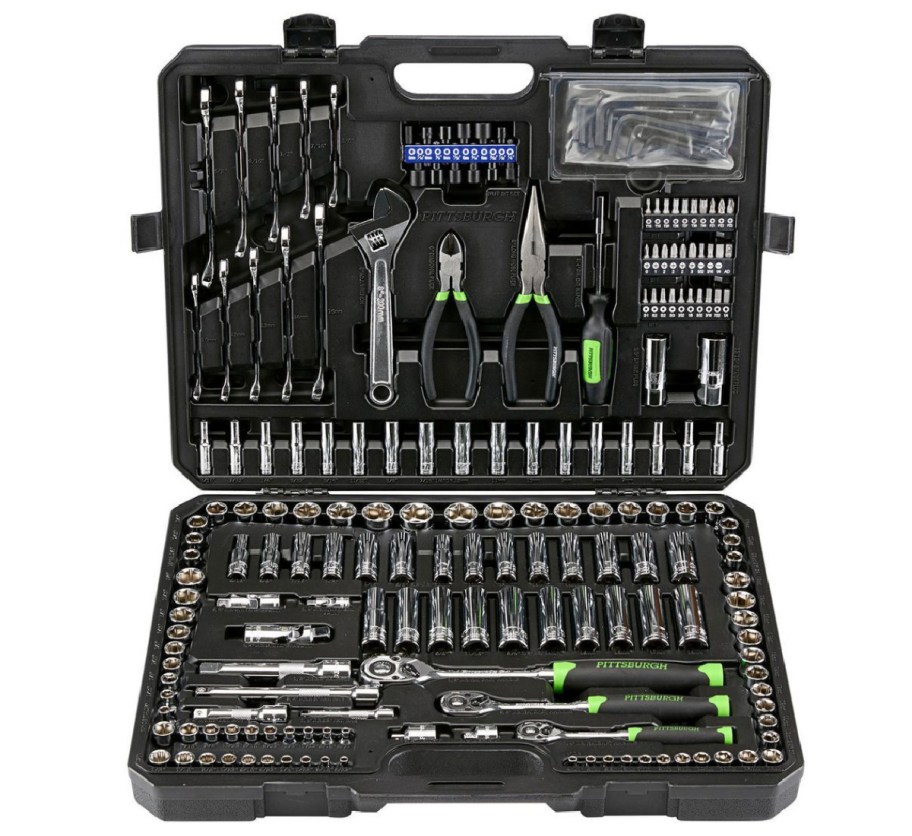 opened tool case