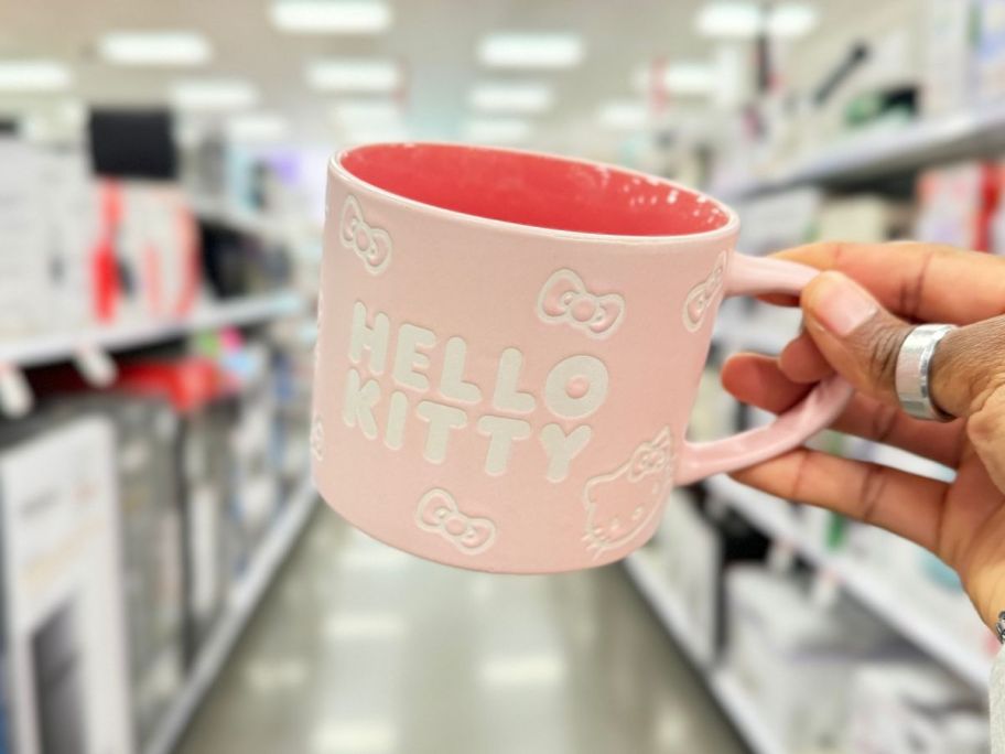 hello kitty pink mug