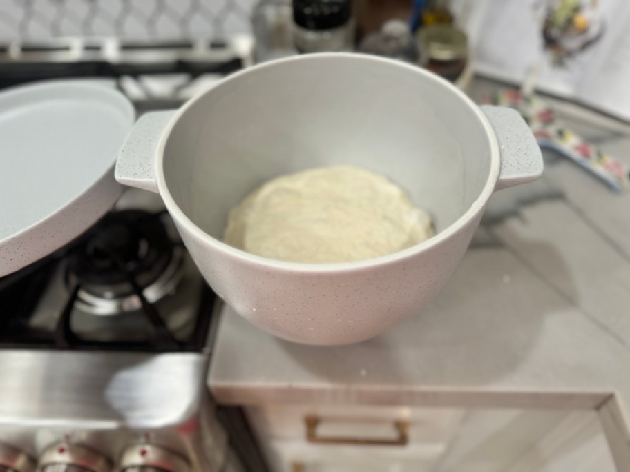 kitchenaid bread bowl with dough