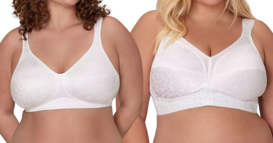 two women wearing playtex bras