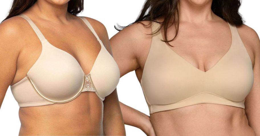 two women wearing vanity fair bras