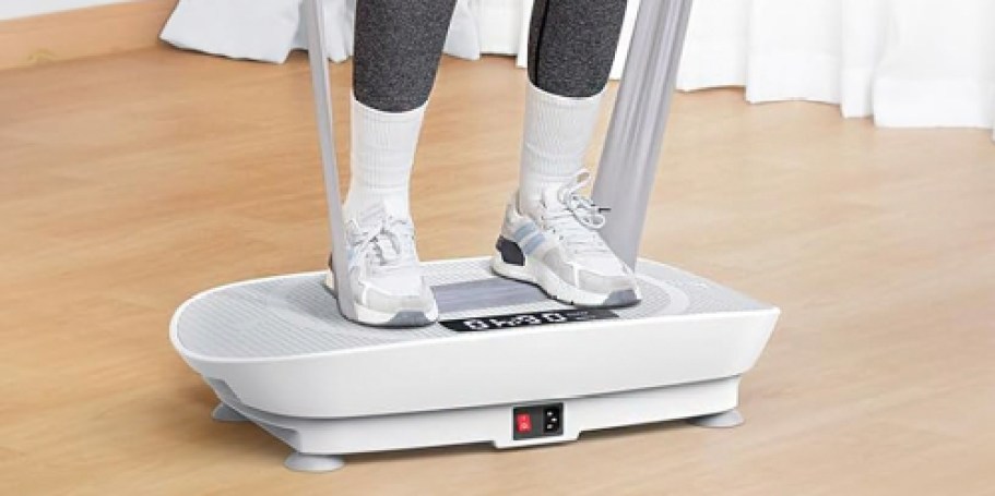 Vibration Plate Exercise Machine Only $79 Shipped on Amazon | 10-Min Full Body Workout!