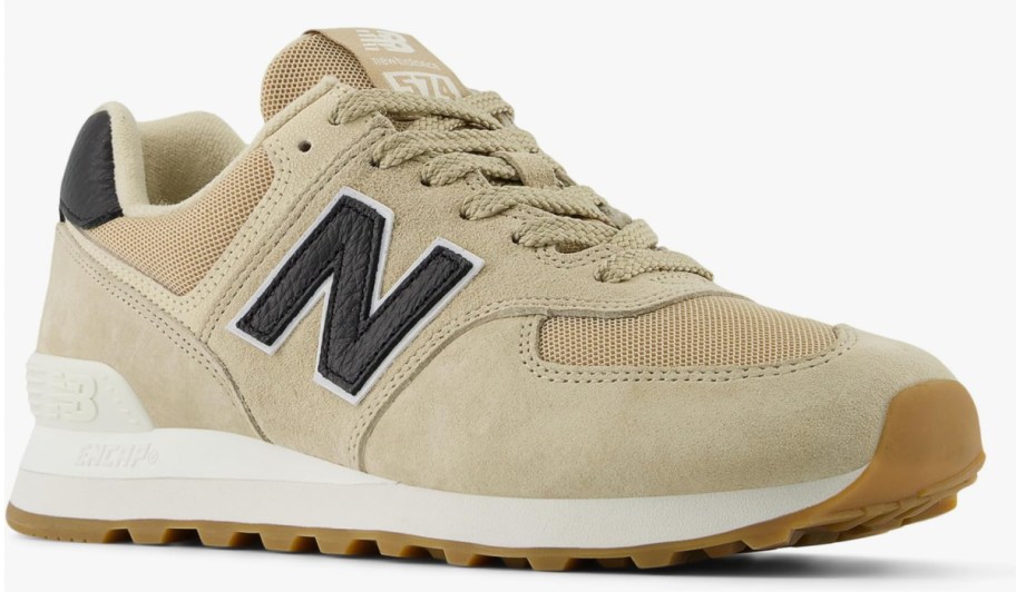 tan new balance sneakers 