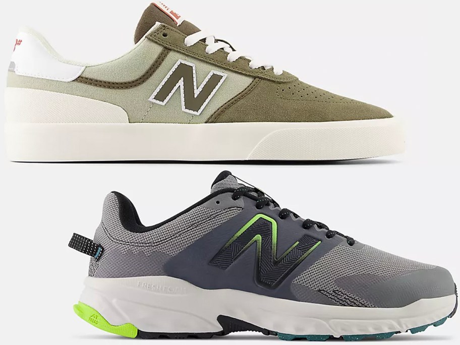 new balance green and gray shoes 