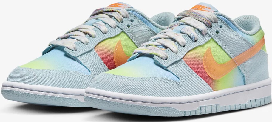 nike rainbow dunk low shoes