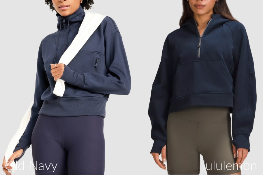 old navy and lululemon scuba sweatshirt onlineparison