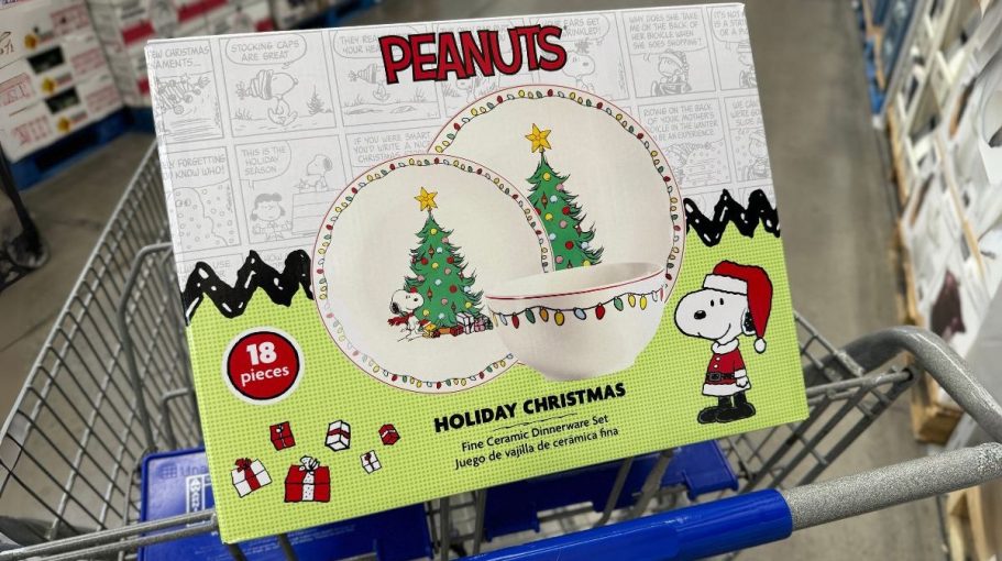 Peanuts Christmas 18-Piece Dinnerware Set Just $39.94 at Sam’s Club