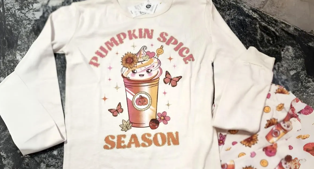 The Children’s Place Pumpkin Spice Matching Pajamas Under $7 on Amazon