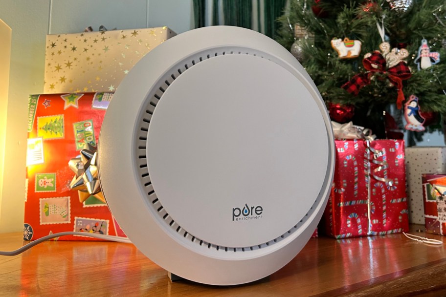 air purifier near christmas presents