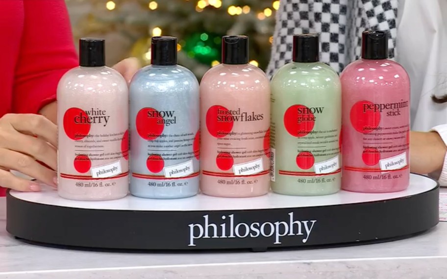 five philosophy shower gels