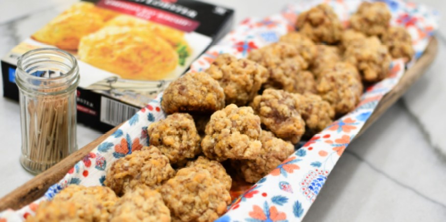 Make Easy Cheddar Bay Sausage Balls Using Just 3 Ingredients!