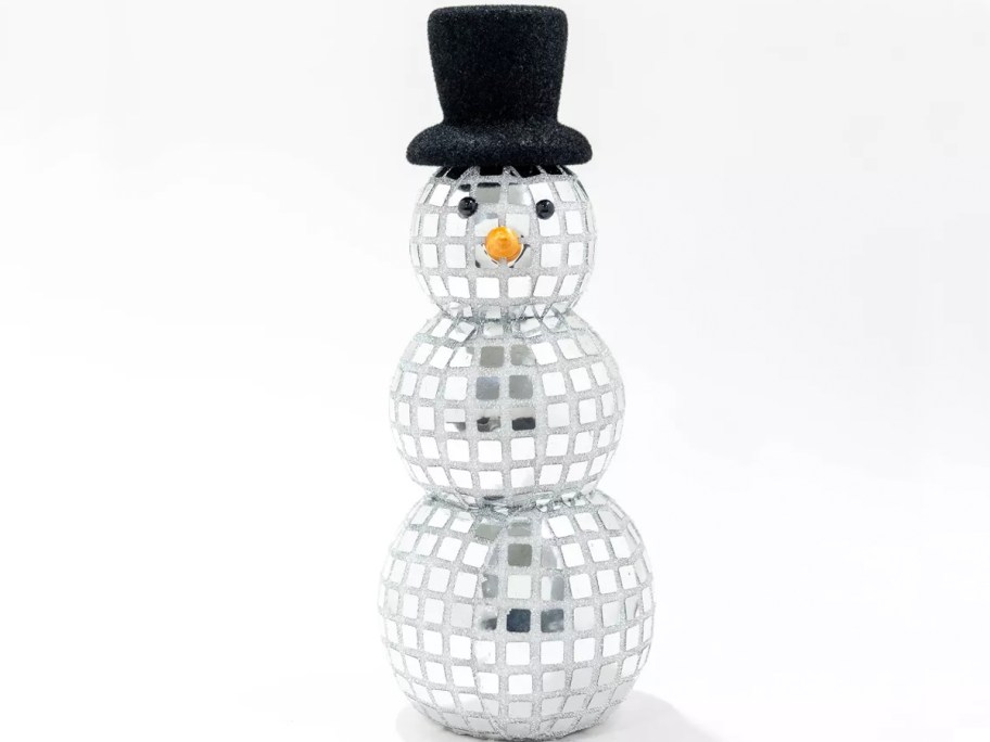 disco snowman decor