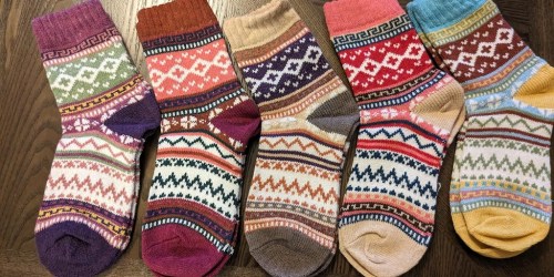 Women’s Wool Socks 5-Pack Just $5.99 on Amazon (Stash Away in the Gift Closet!)