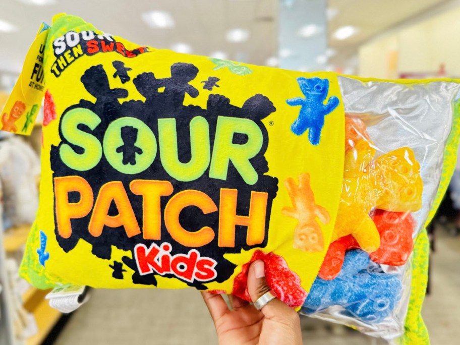 hand holding sour patch kids 