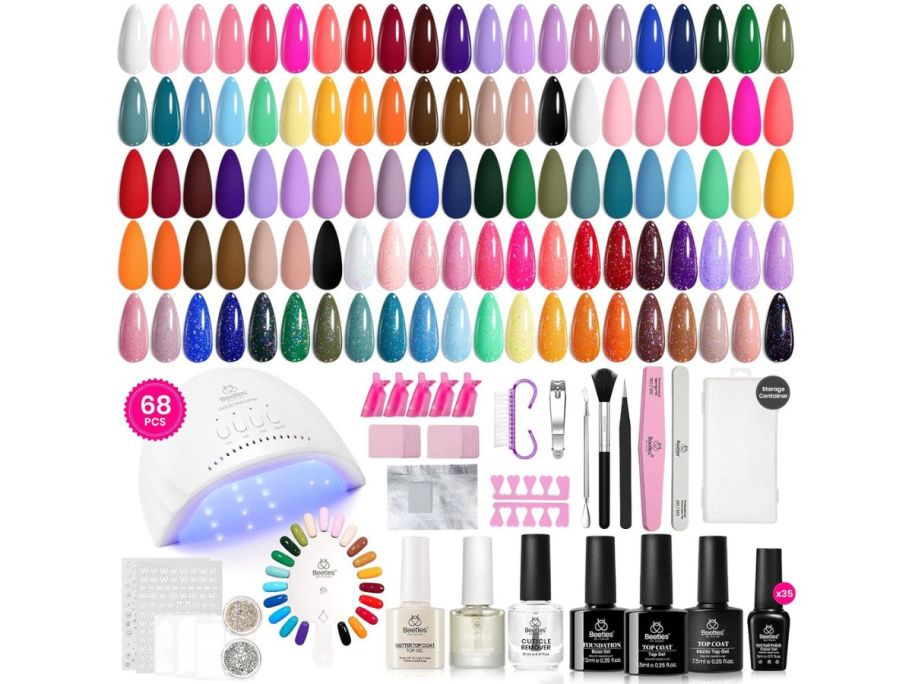 stock image of Beetles Gel Nail Polish Emotional Spectrum Collection 68 Piece Set