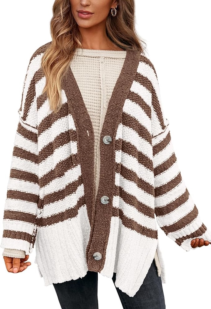 Brown cardigan