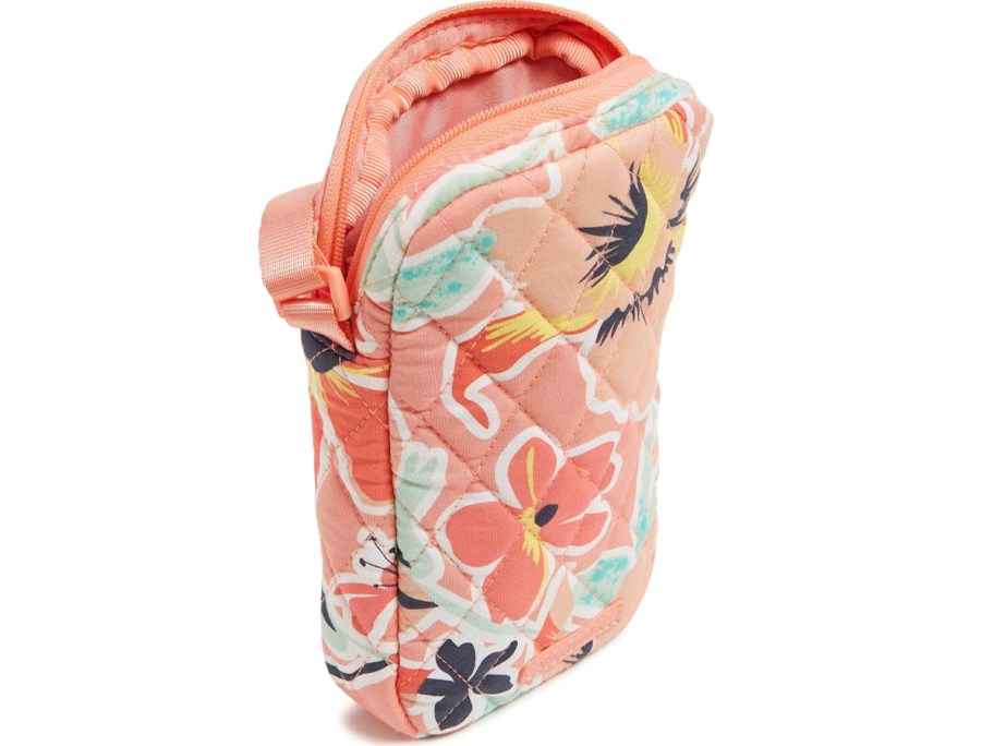 pink floral crossbody bag