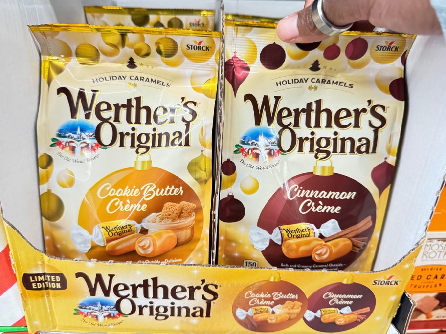 two bags of werthers candy