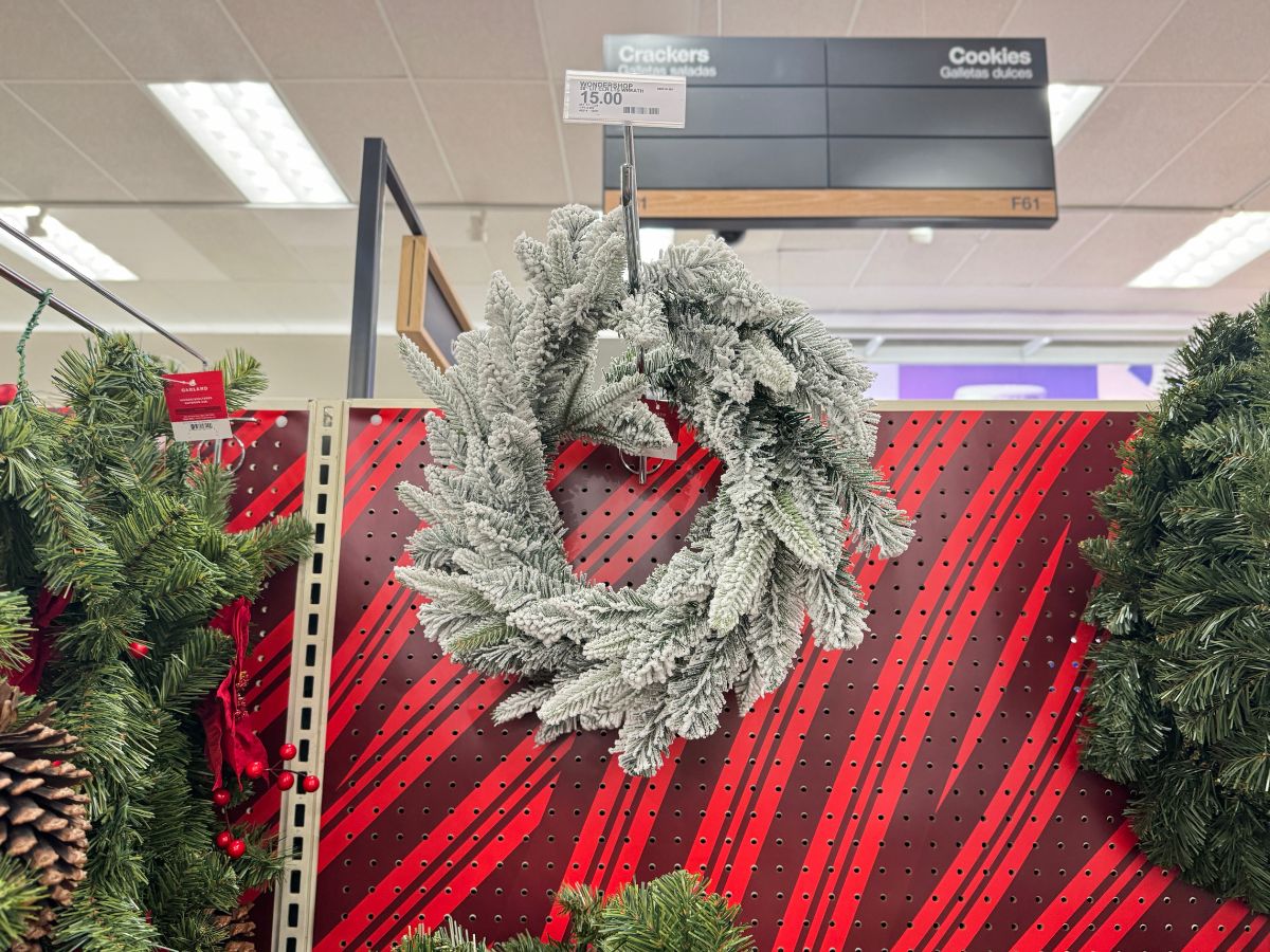 NEW Christmas Wreaths, Trees, & Garland from $10 at Target