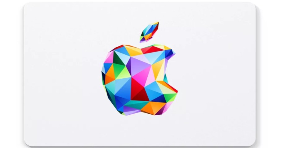 an Apple gift card with the Apple logo