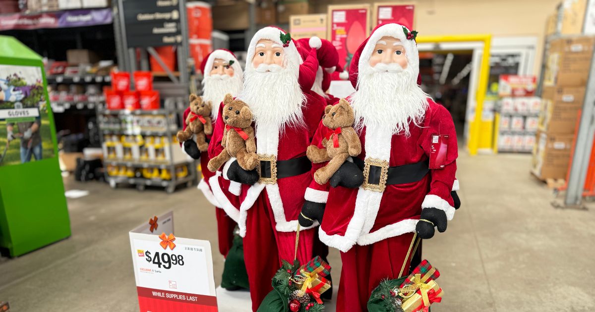 Standing 5-Foot Santa Just $49.95 Shipped on HomeDepot.online