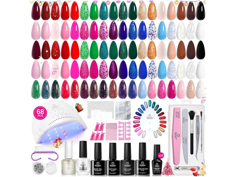 Beetles Christmas Wonderland Collection 35 Colors Gel Polish 68pc Starter Kit