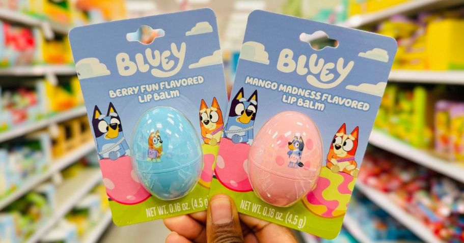 Bluey Lip Balms & Beauty Sets from $2.99 at Target (Cute Easter Basket Fillers!)