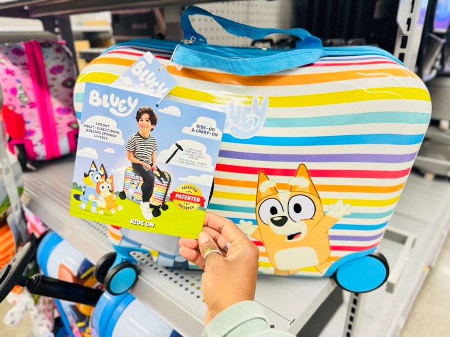 Bluey ride-on suitcase