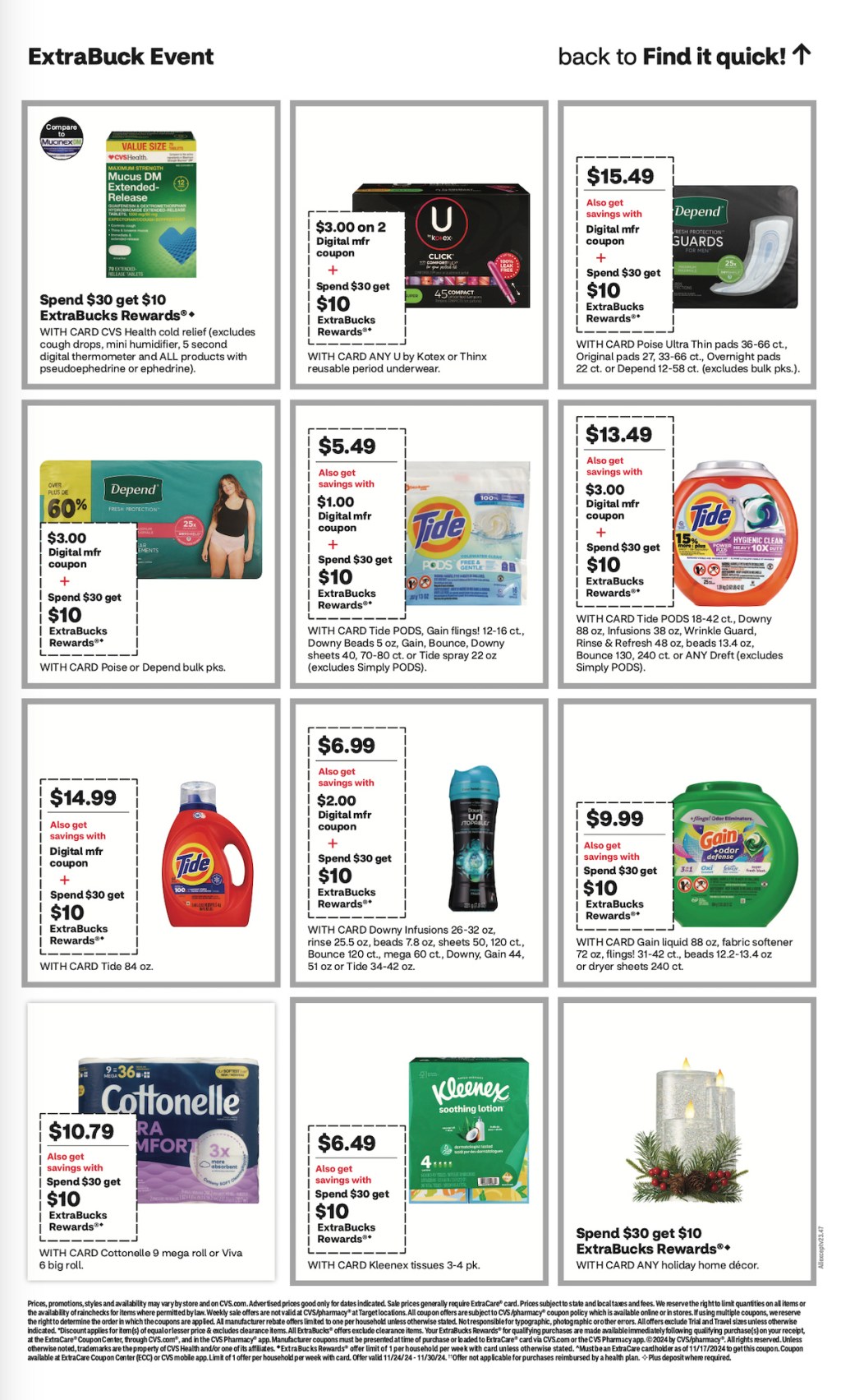 page from CVS ad