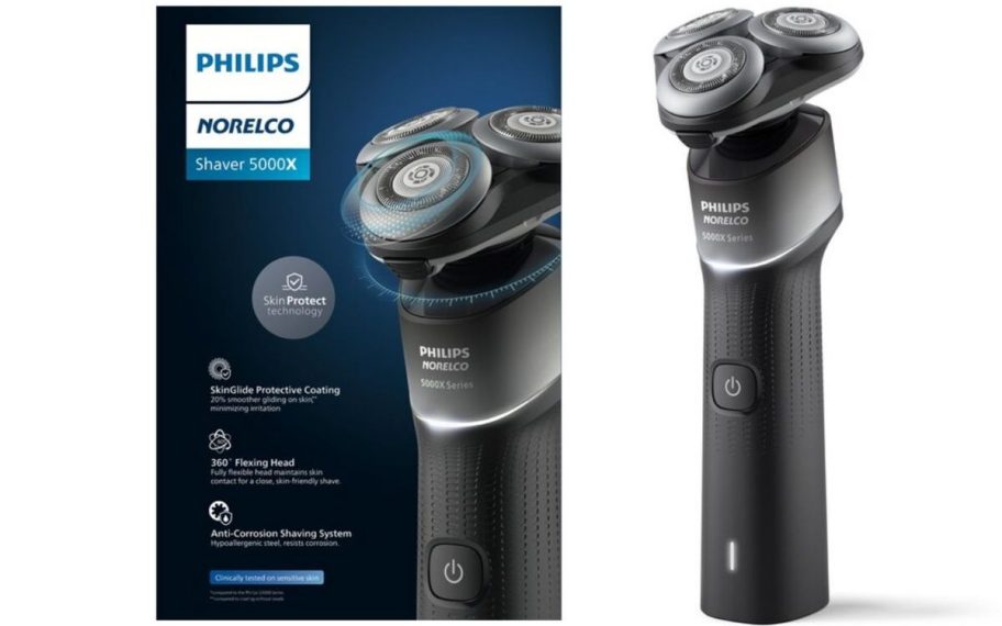 Stock image of a Philips Norelco Shaver 5000x Men's Wet & Dry Shaver