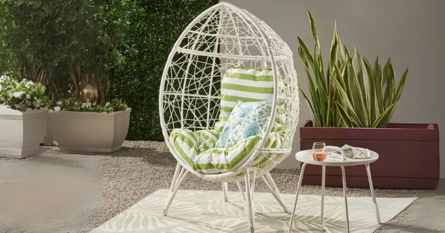 Christopher Knight Home Gianni Wicker Teardrop Chair