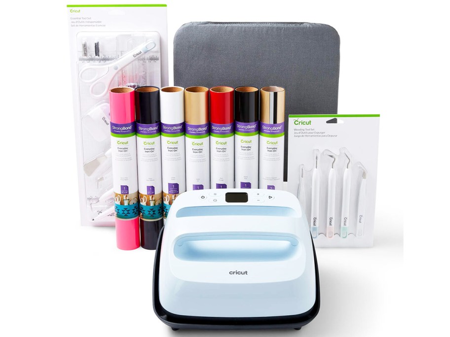 cricut heat press and iron-on bundle