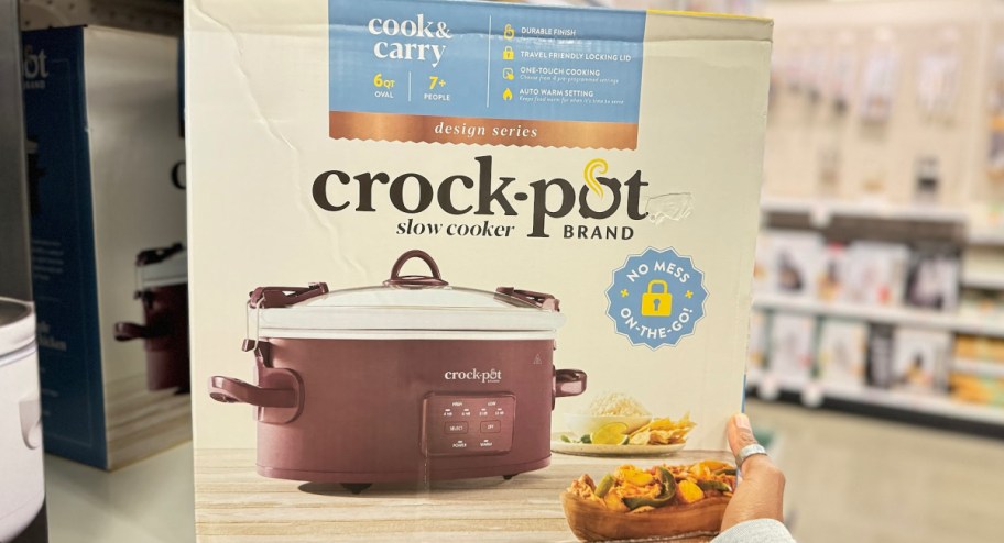 Crock pot inside of its box