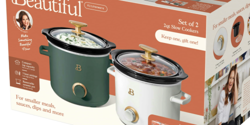 *HOT* Beautiful by Drew Barrymore Mini Slow Cooker 2-Pack Just $15 on Walmart.online