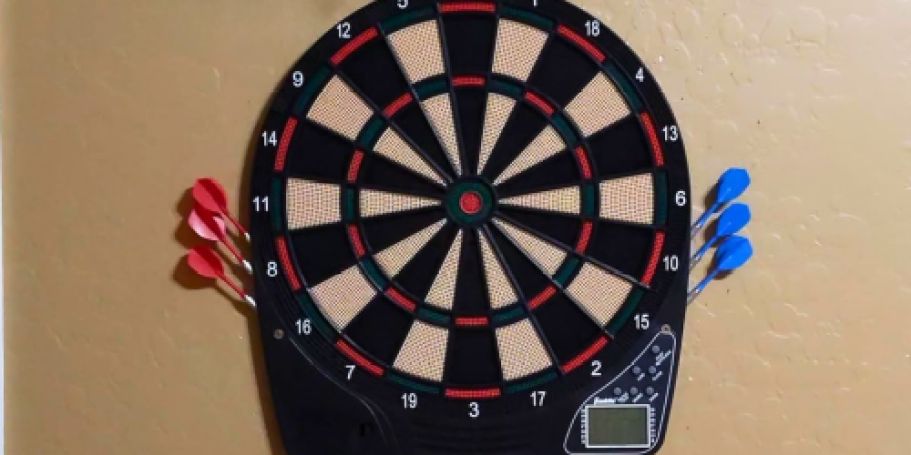 Electronic Dartboard Set w/ 6 Soft-Tip Darts Just $12.49 on Amazon (Reg. $35)